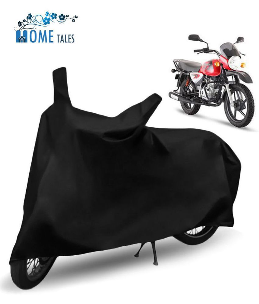     			HOMETALES - Black Bike Body Cover For Bajaj Boxer with Buckle Lock (Pack Of1)
