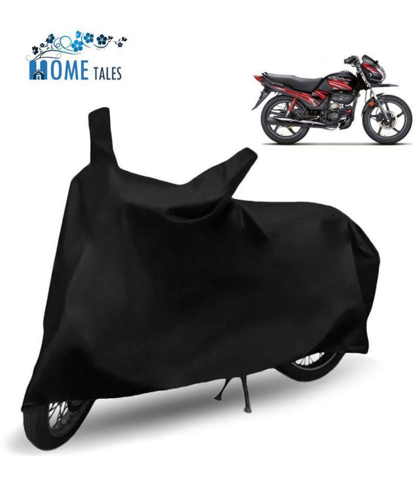     			HOMETALES - Black Bike Body Cover For Hero Passion X Pro (Pack Of1)