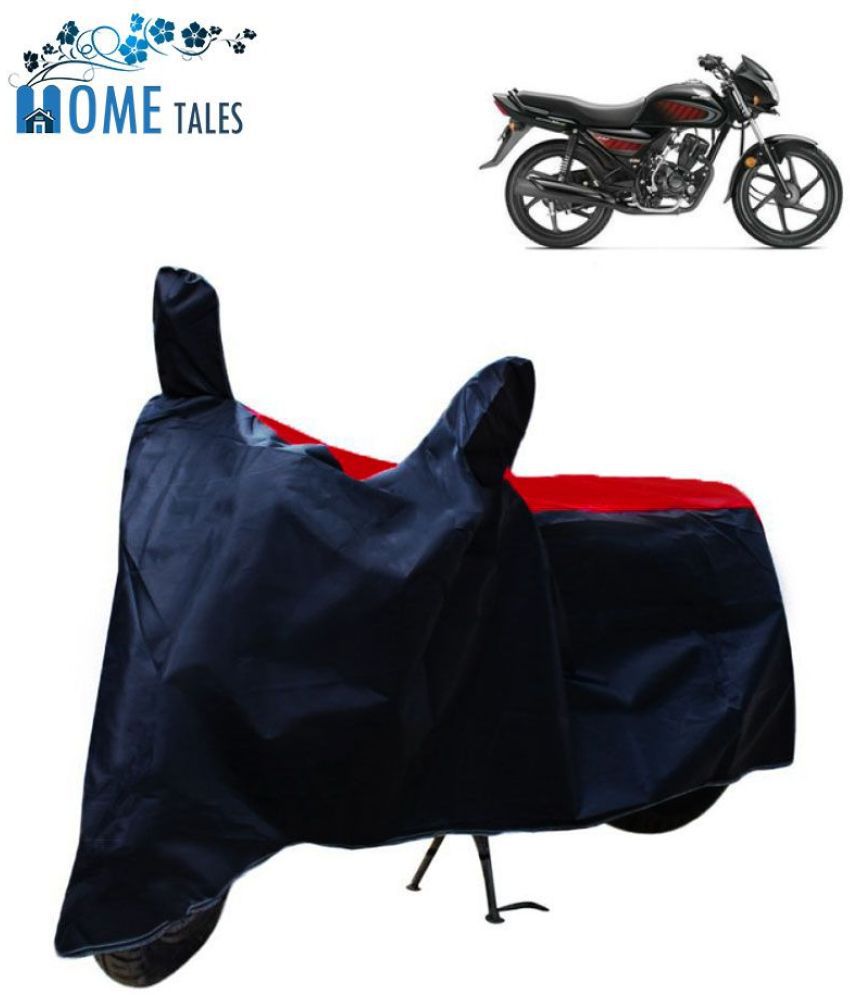     			HOMETALES - Red & Blue Bike Body Cover For Honda Dream Neo (Pack Of1)