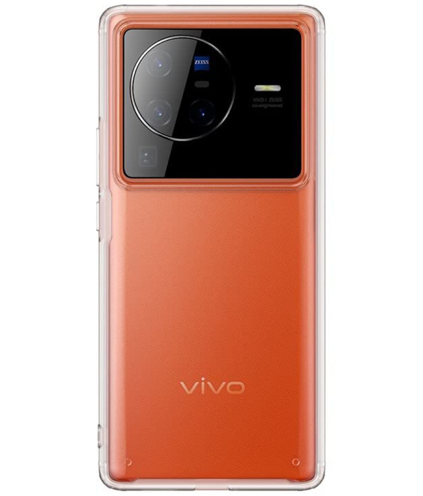     			KOVADO - Transparent Silicon Plain Cases Compatible For Vivo X50 ( Pack of 1 )