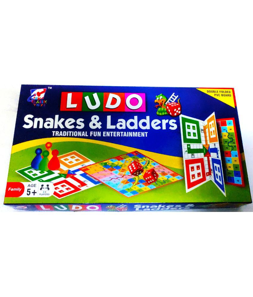     			PETERS PENCE LUDO BLUE 2 IN 1 LUDO , SNAKES & LADDERS SMART KIDS PLAY Board Game Party & Fun