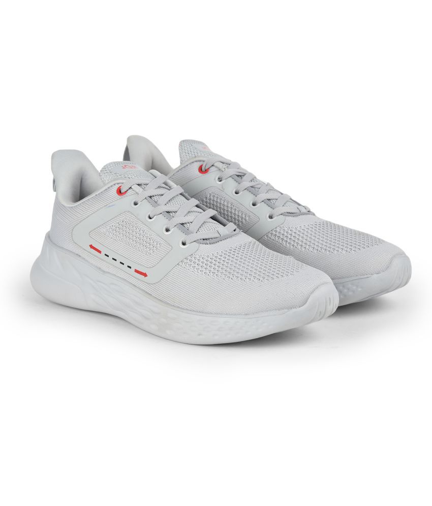    			JQR - LEPPI Light Grey Men's Sports Running Shoes