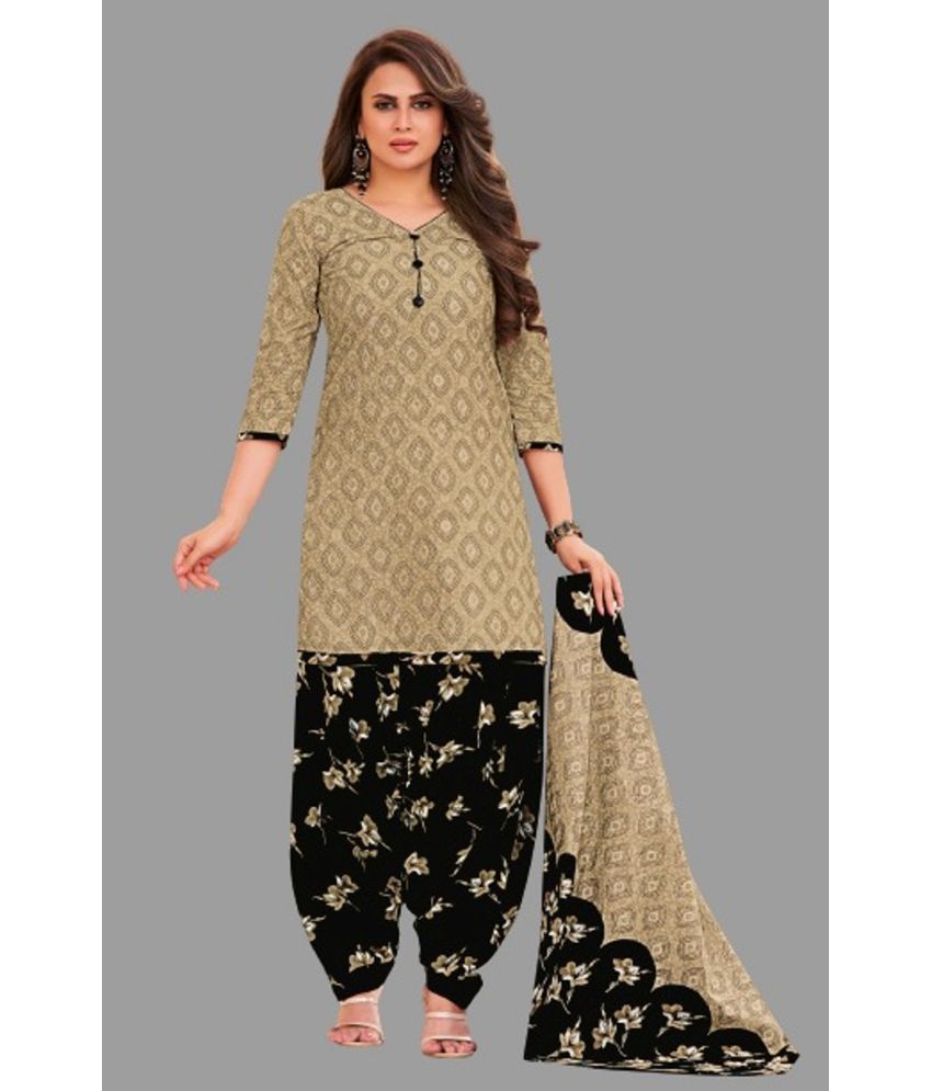     			shree jeenmata collection - Grey A-line Cotton Women's Stitched Salwar Suit ( Pack of 1 )