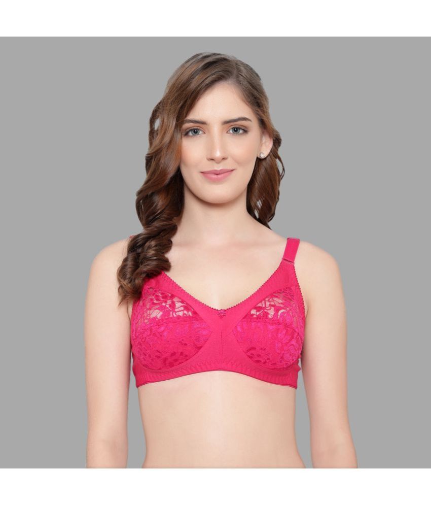     			KYODO Cotton Blend Non Padded Women's Everyday Bra ( Magenta )