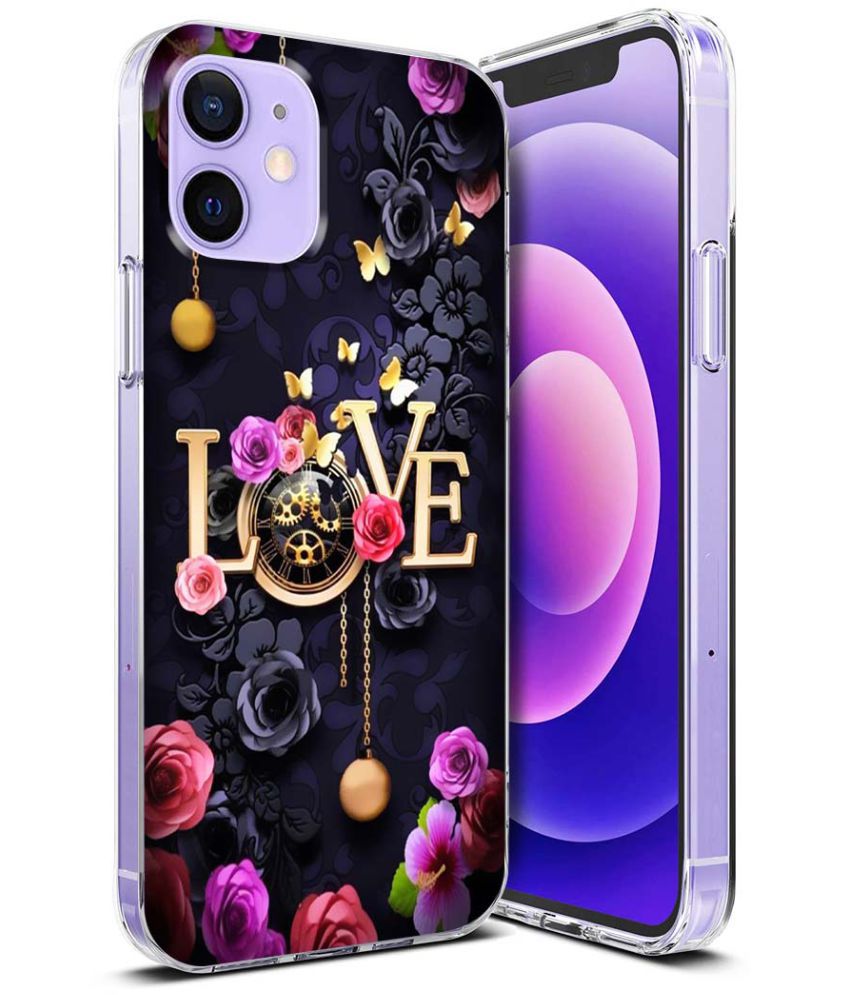     			NBOX - Multicolor Silicon Printed Back Cover Compatible For Apple iPhone 12 Pro ( Pack of 1 )