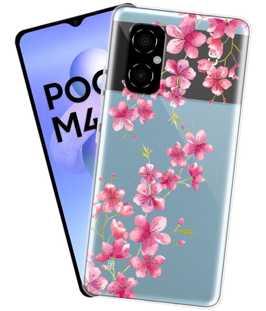     			NBOX - Multicolor Silicon Printed Back Cover Compatible For Poco M4 5G ( Pack of 1 )