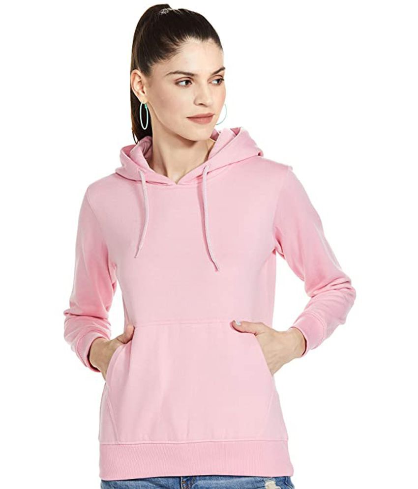 Heathex Fleece Pink Hooded Sweatshirt