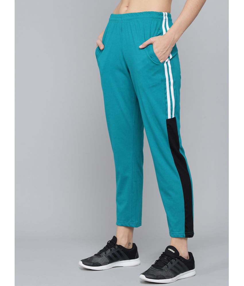 Q-rious - Green Cotton Blend Women's Outdoor & Adventure Trackpants ( Pack of 1 )