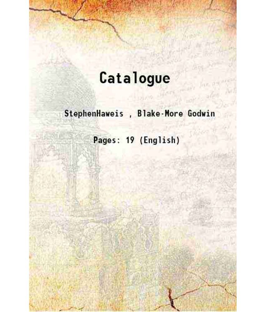     			Catalogue 1919 [Hardcover]