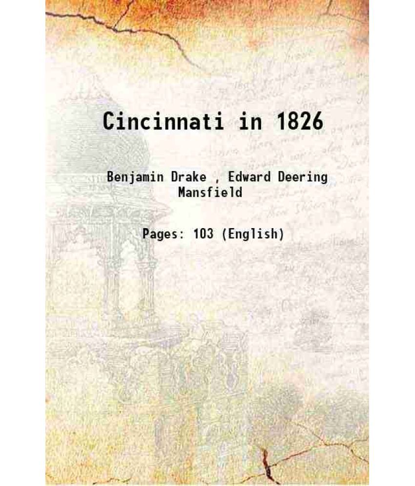     			Cincinnati in 1826 1827 [Hardcover]