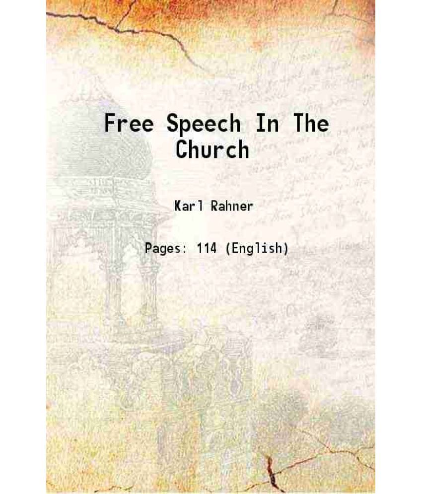     			Free Speech In The Church 1959 [Hardcover]