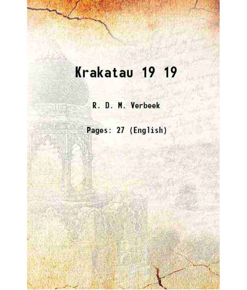     			Krakatau Volume 19 1887 [Hardcover]