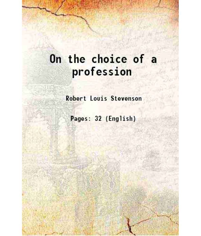     			On the choice of a profession 1916 [Hardcover]