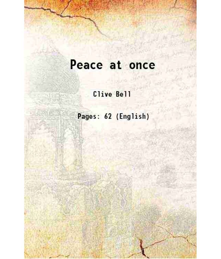     			Peace at once 1915 [Hardcover]