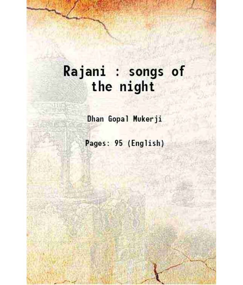     			Rajani : songs of the night 1916 [Hardcover]