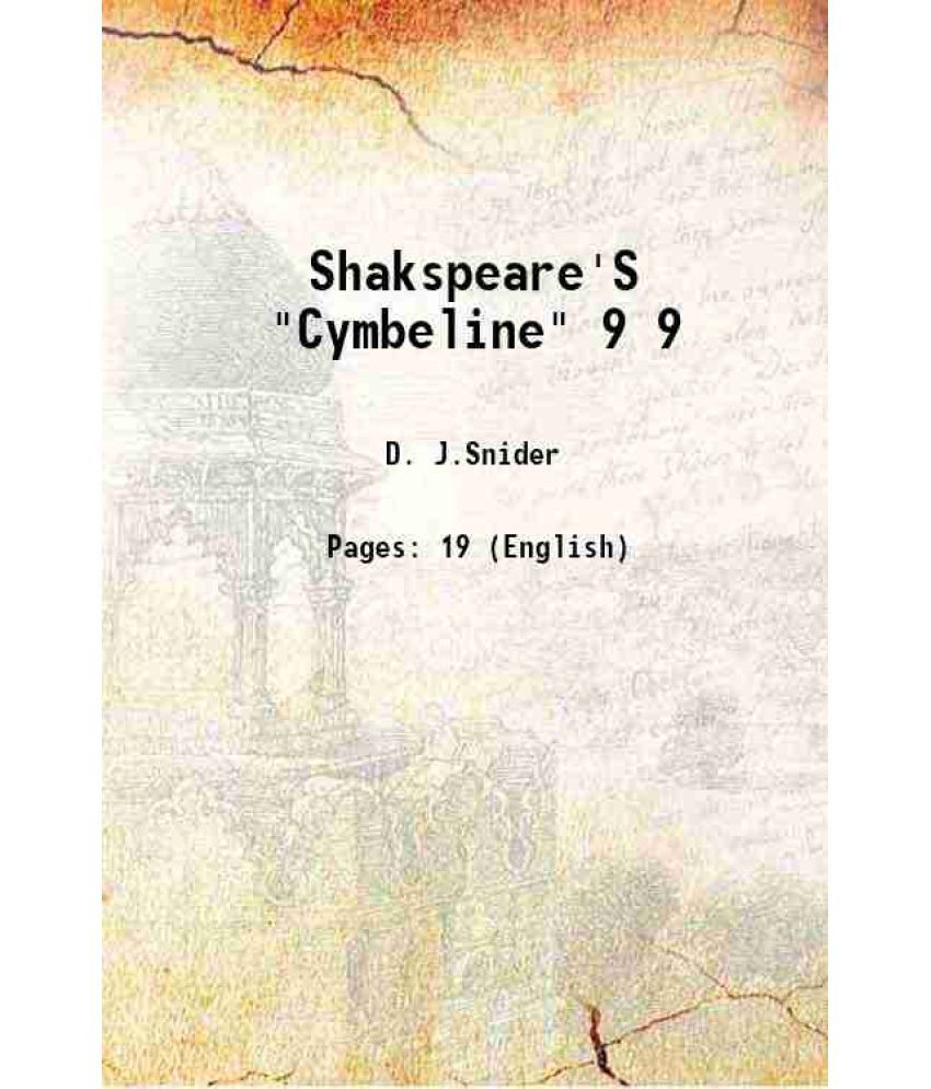     			Shakspeare'S "Cymbeline" Volume 9 1875 [Hardcover]