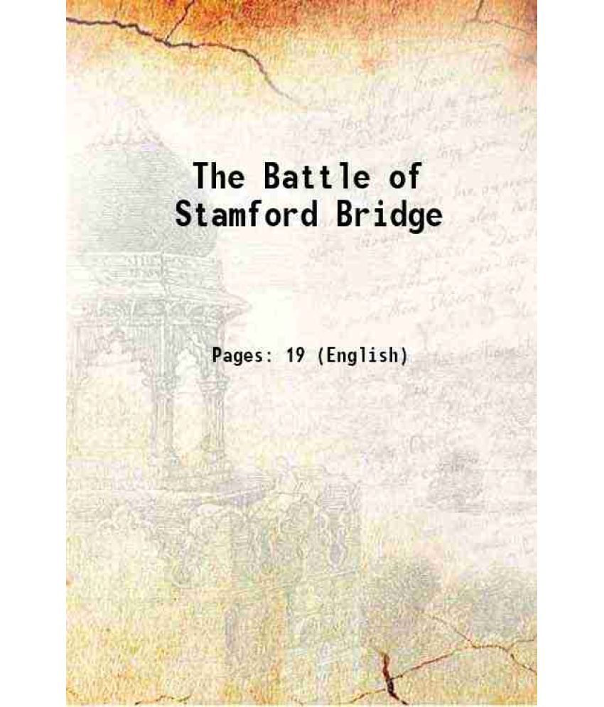     			The Battle of Stamford Bridge 1877 [Hardcover]