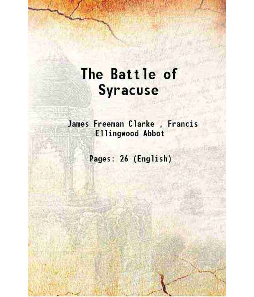     			The Battle of Syracuse 1875 [Hardcover]