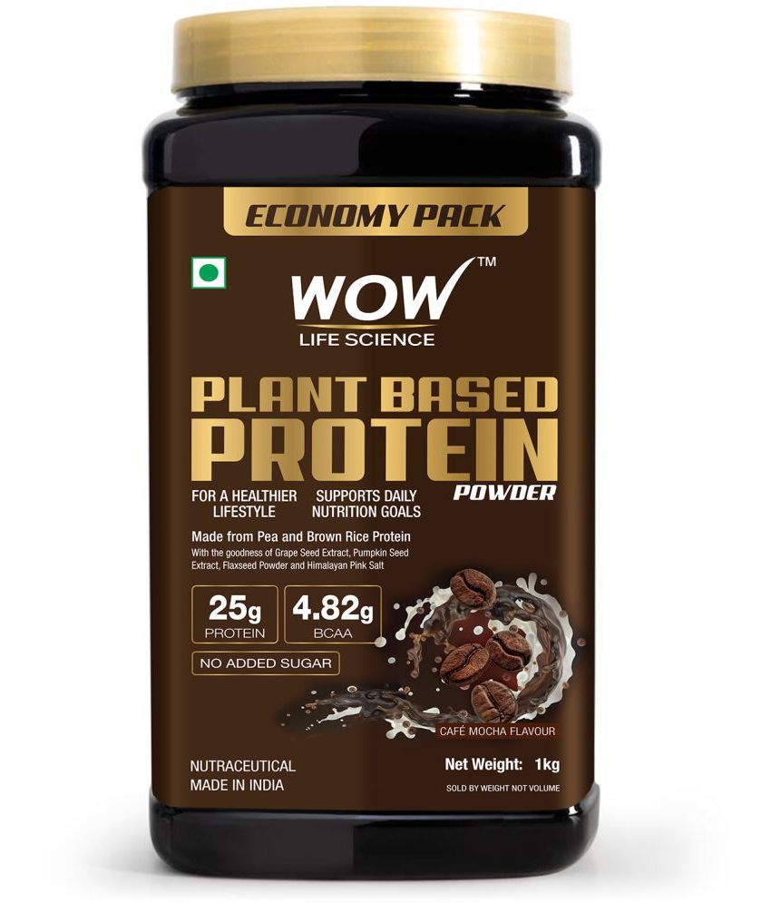     			WOW LIFE SCIENCE PLANT BASED PROTEIN POWDER WITH THE TASTE OF CAFE MOCHA- 1000 g