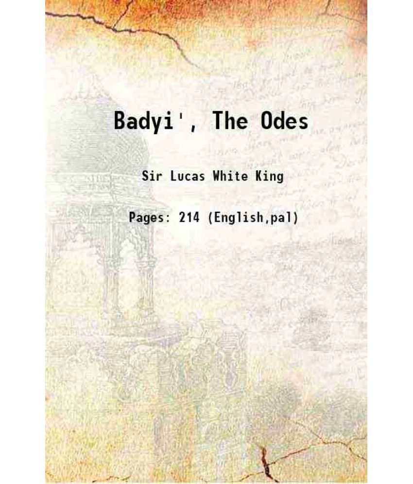     			Badyi', The Odes 1900 [Hardcover]