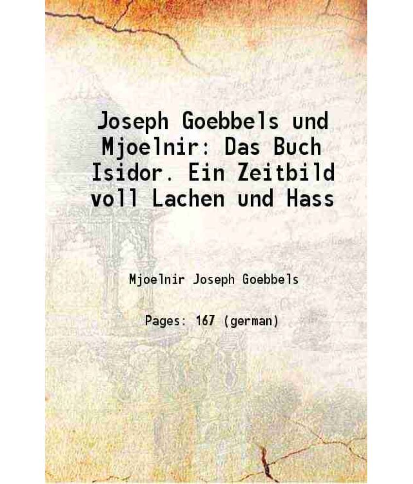     			Das Buch Isidor Ein Zeitbild voll Lachen und Hass [Hardcover]