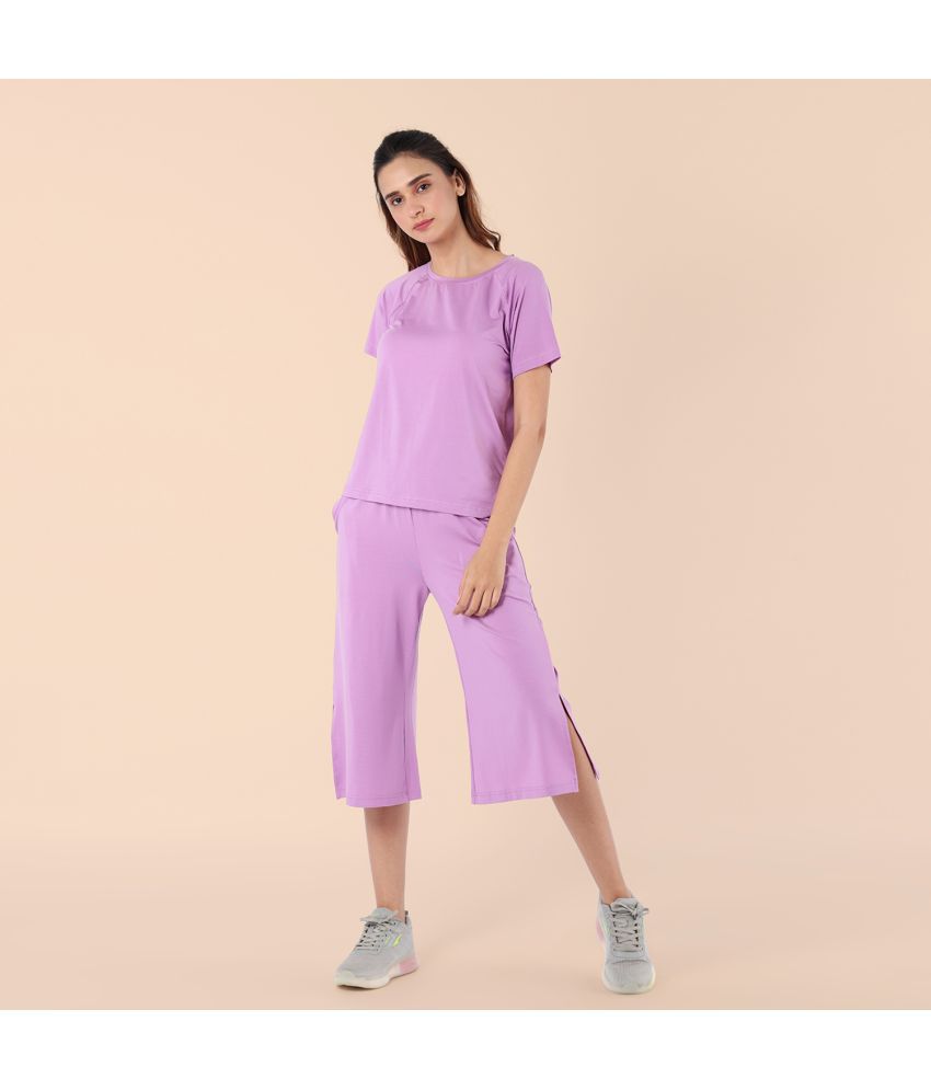     			Nite Flite - Purple Modal Women's Nightwear Nightsuit Sets ( Pack of 1 )