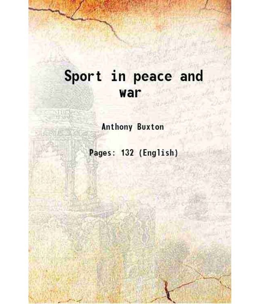     			Sport in peace and war 1920 [Hardcover]