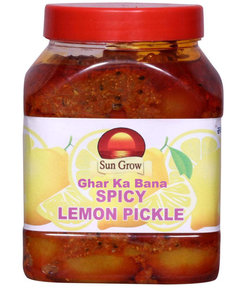     			Sun Grow Homemade Ghar Ka Bana Organic Spicy Lemon Pickle | Nimbu Ka Achar Pickle 1 kg