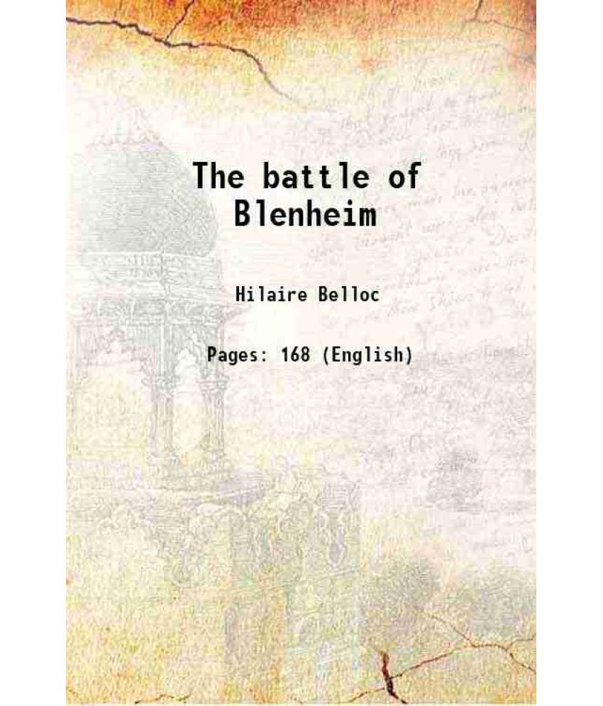     			The battle of Blenheim 1911 [Hardcover]