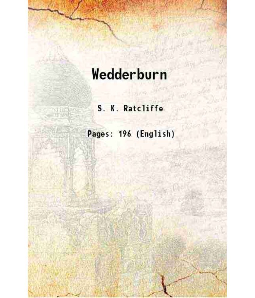     			Wedderburn 1923 [Hardcover]