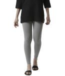 De Moza - Grey Melange Cotton Women's Leggings ( Pack of 1 )