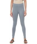 De Moza - Grey Melange Cotton Women's Leggings ( Pack of 1 )