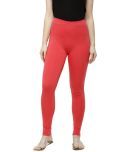 De Moza - Pink Cotton Women's Leggings ( Pack of 1 )