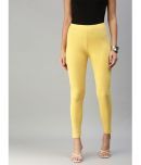 De Moza - Yellow Cotton Women's Leggings ( Pack of 1 )