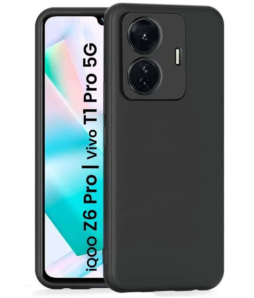     			JMA - Black Rubber Bumper Cases Compatible For Vivo T1 Pro 5G ( Pack of 1 )