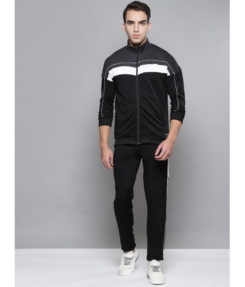     			Alcis - Grey Polyester Regular Fit Colorblock Men's Sports Tracksuit ( Pack of 1 )