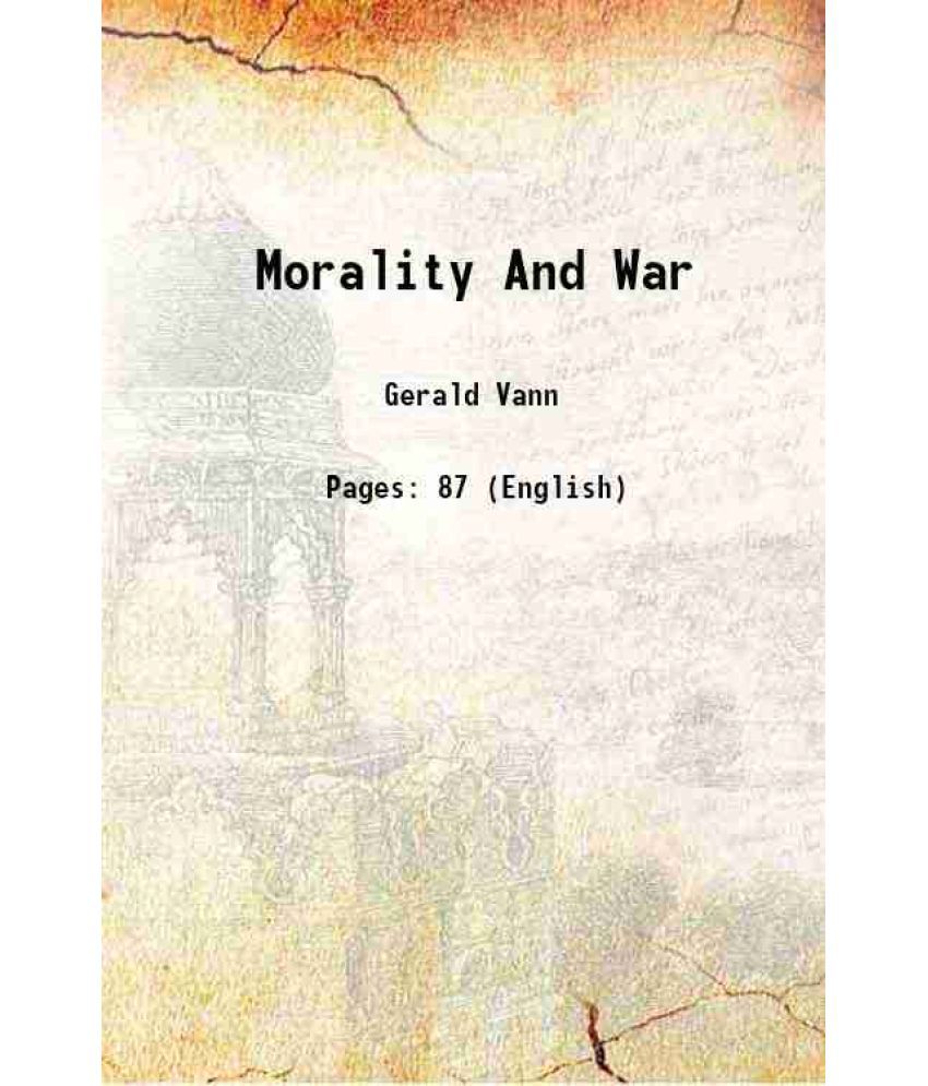     			Morality And War 1939