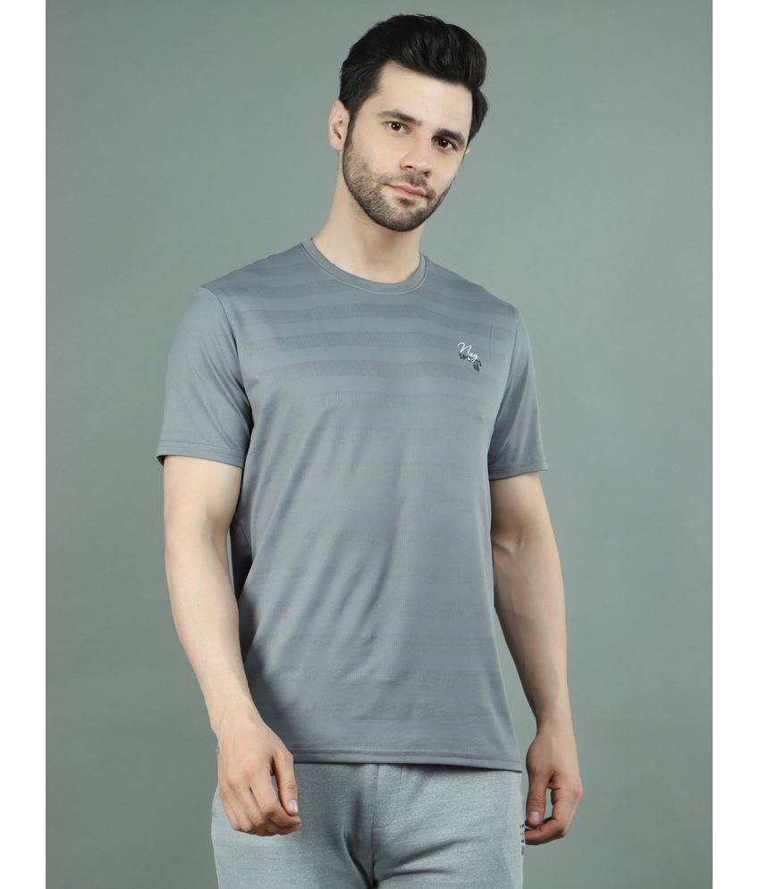     			NEXGEN  CLUB - Grey Polyester Regular Fit Men's T-Shirt ( Pack of 1 )