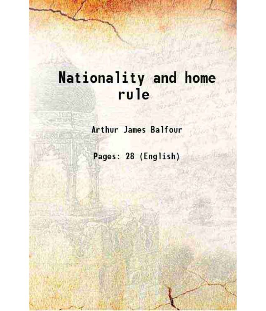     			Nationality and home rule 1913