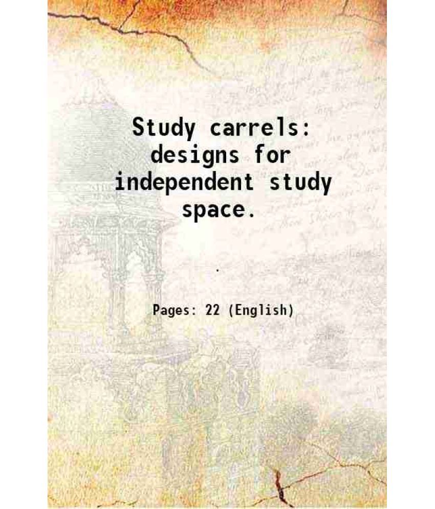     			Study carrels designs for independent study space. 1962