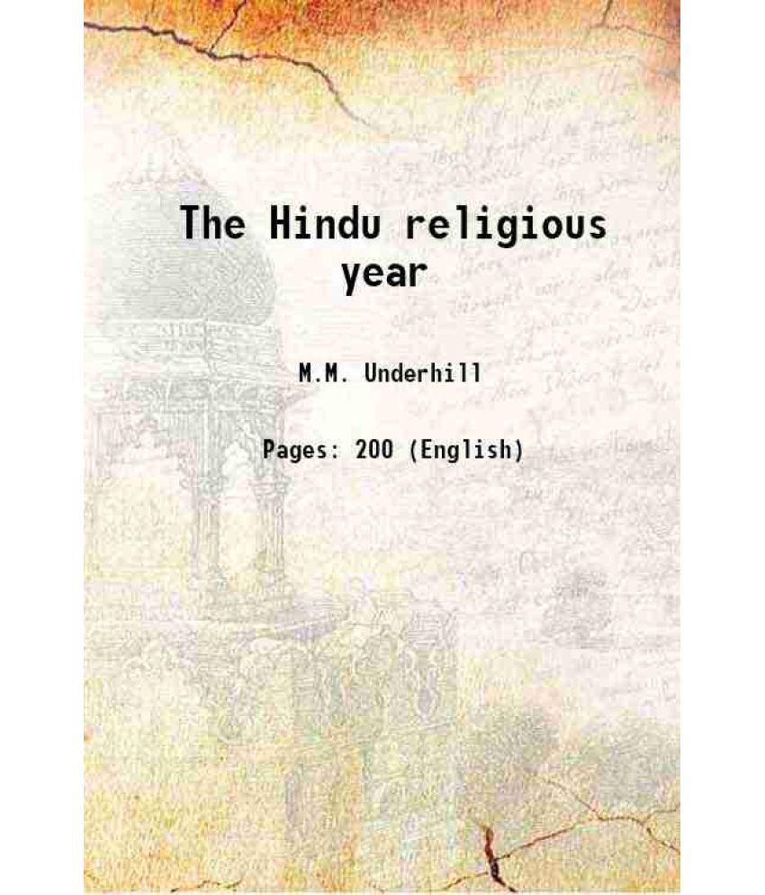     			The Hindu religious year 1921