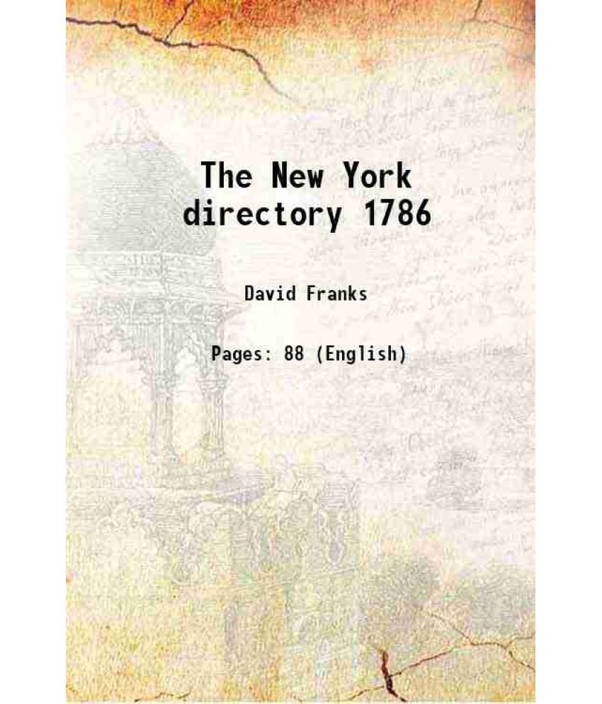     			The New York directory 1786 1874