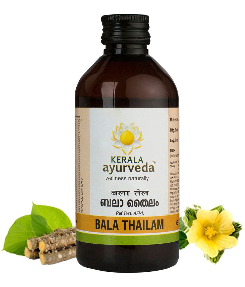 Kerala Ayurveda Bala Thailam 200ml, Muscle and Bone Strengthening Abhyanga Oil, Age Related Joint Issues, For Healthy Joints & Muscles