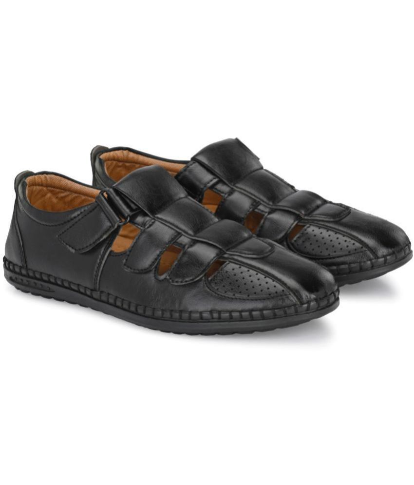     			ShoeRise - Black Men's Sandals