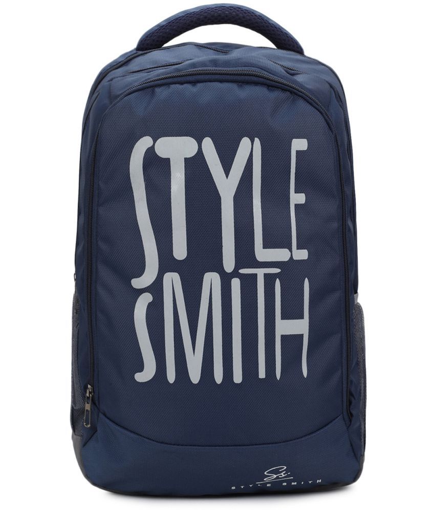     			Style Smith - Blue Polyester Casual Backpack Bag ( 35 Ltrs )