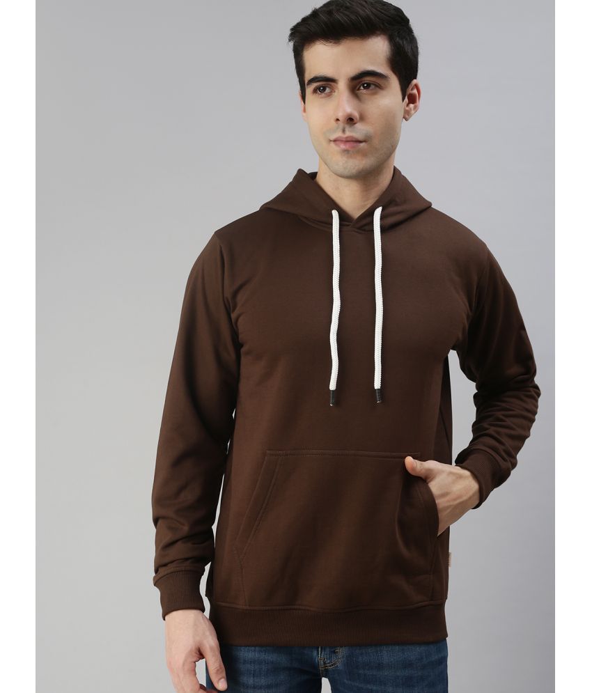     			Veirdo - Brown Fleece Regular Fit Men's Sweatshirt ( Pack of 1 )