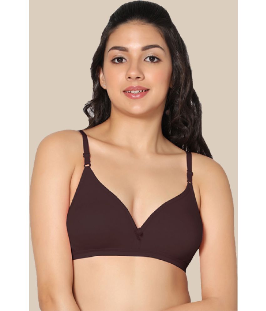    			IN CARE LINGERIE - Coffee Cotton Non Padded Women's T-Shirt Bra ( Pack of 1 )