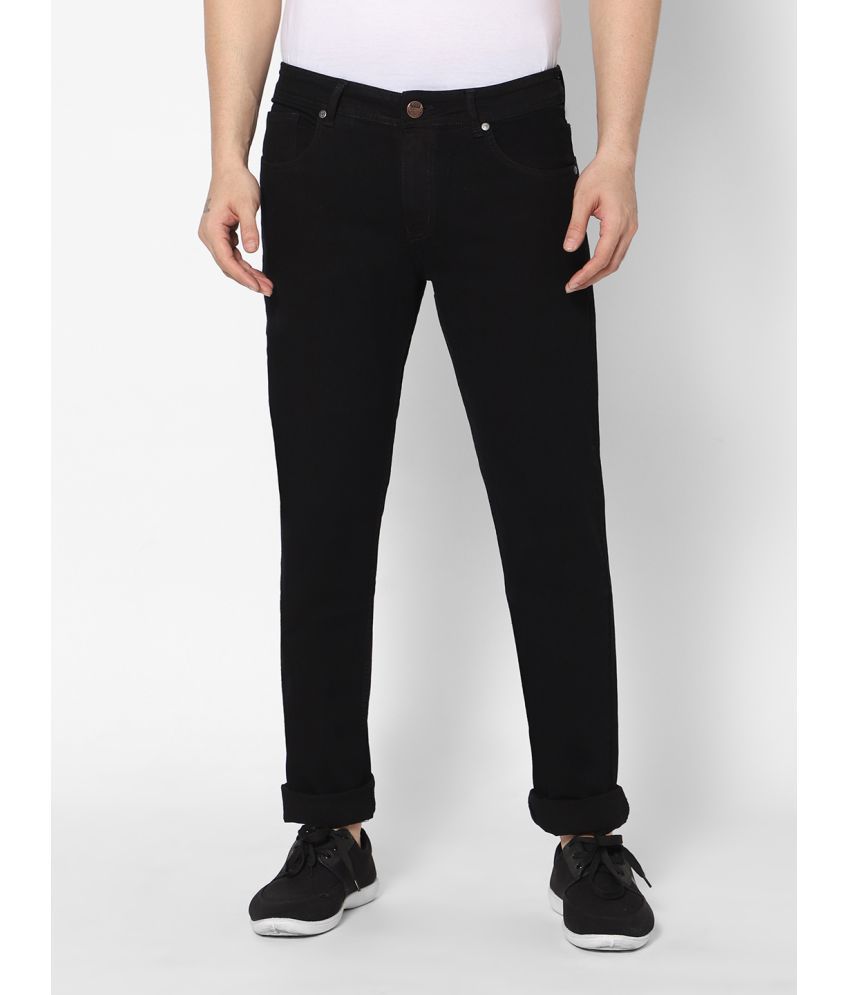 RACMAX - Black Cotton Blend Slim Fit Men's Jeans ( Pack of 1 )