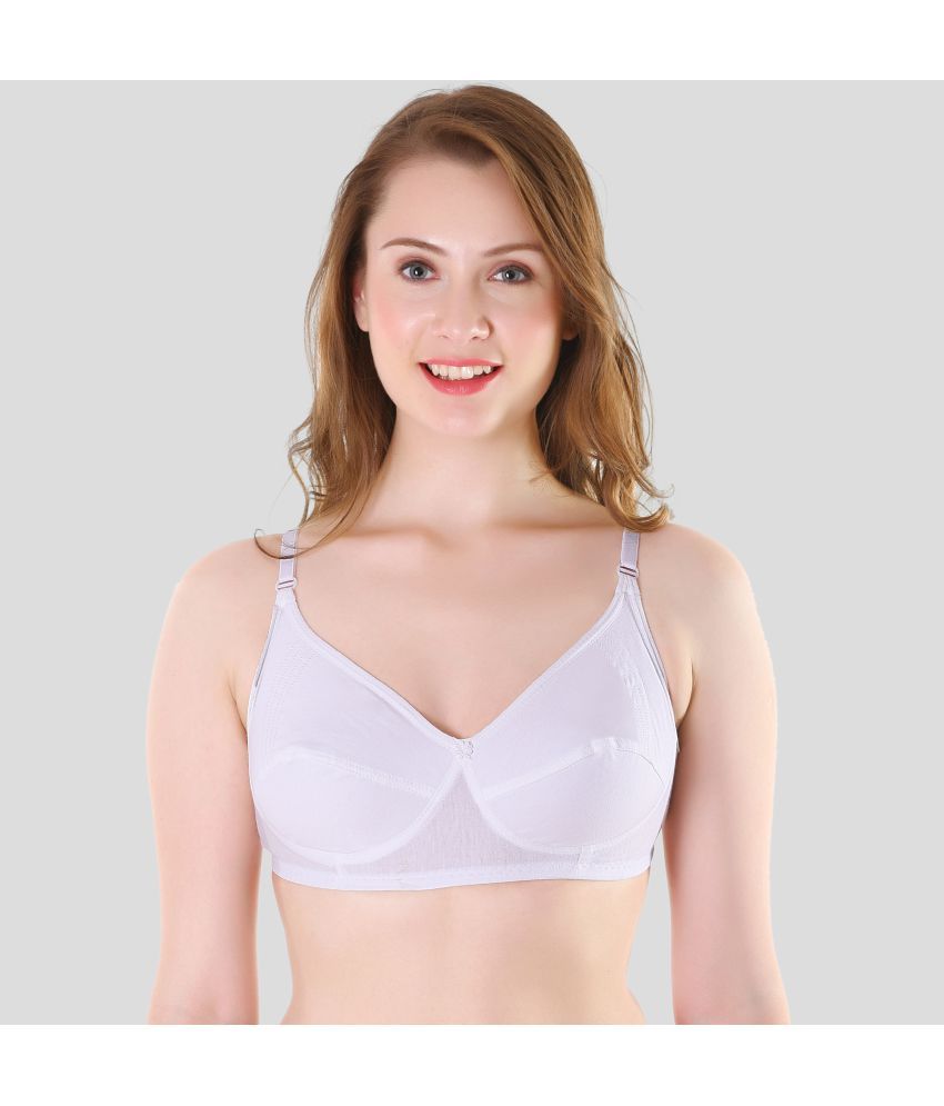     			TCG - White Cotton Non Padded Women's Everyday Bra ( Pack of 1 )