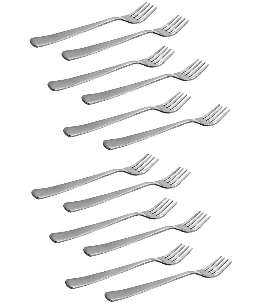     			A & H ENTERPRISES - Steel Stainless Steel Table Fork ( Pack of 12 )